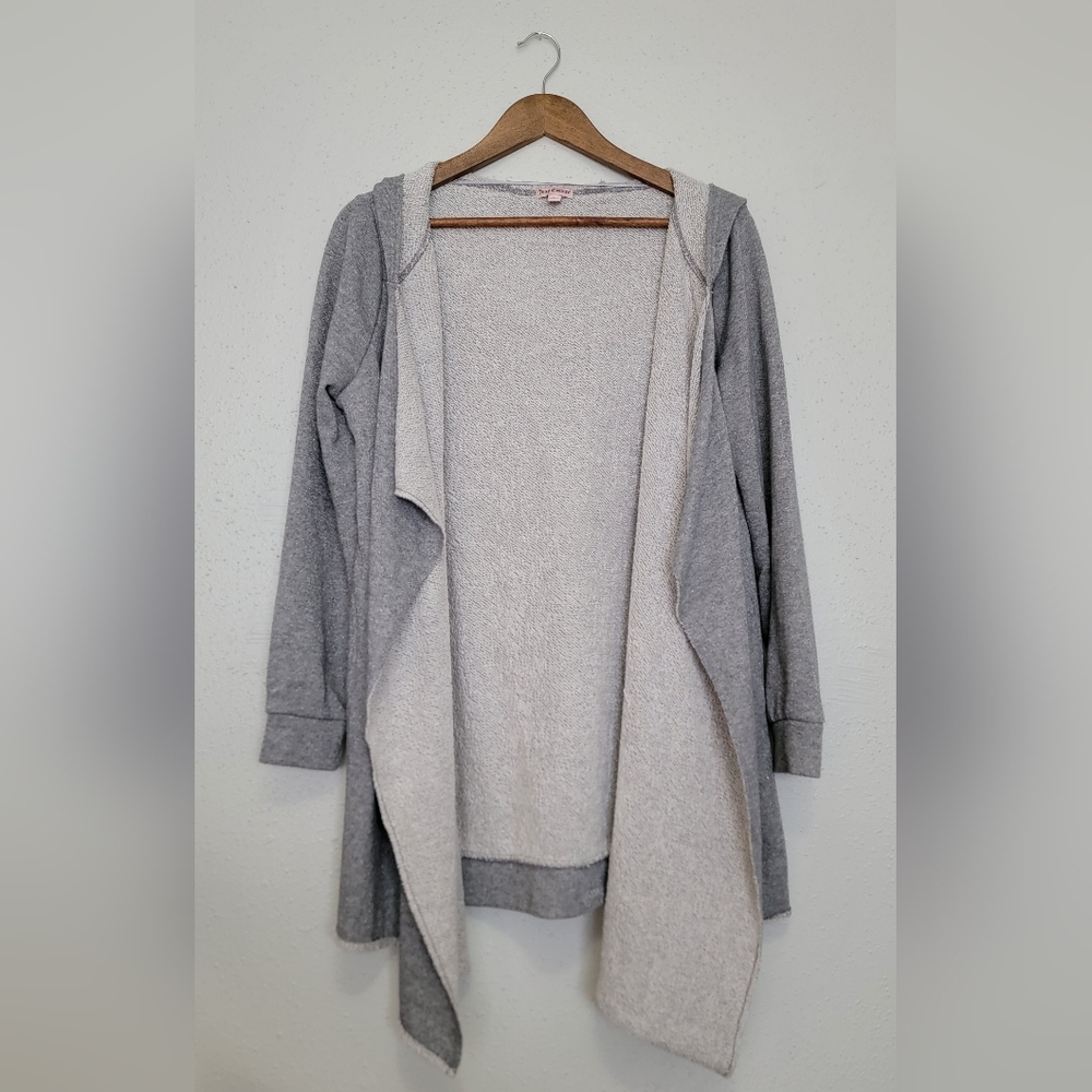 Juicy Couture Waterfall Open Hooded Cardigan
